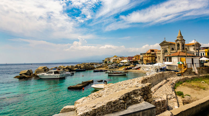 De kust van Sicilië, een eiland met veel wijnbouw